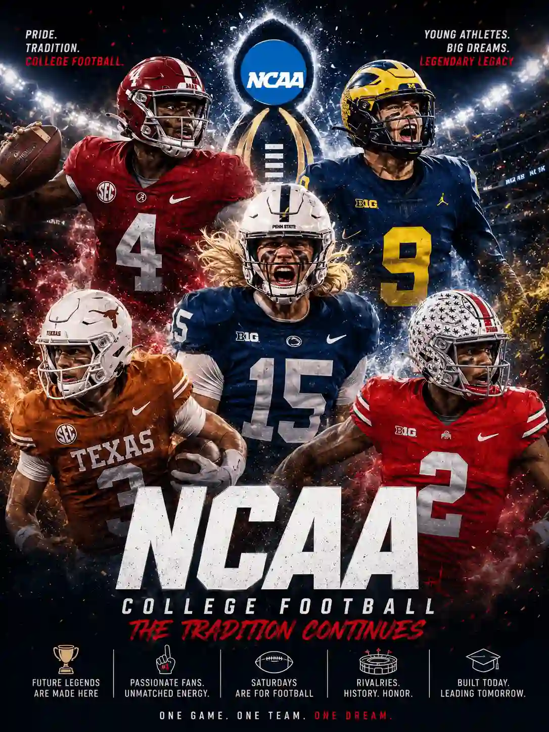 Live sports event poster